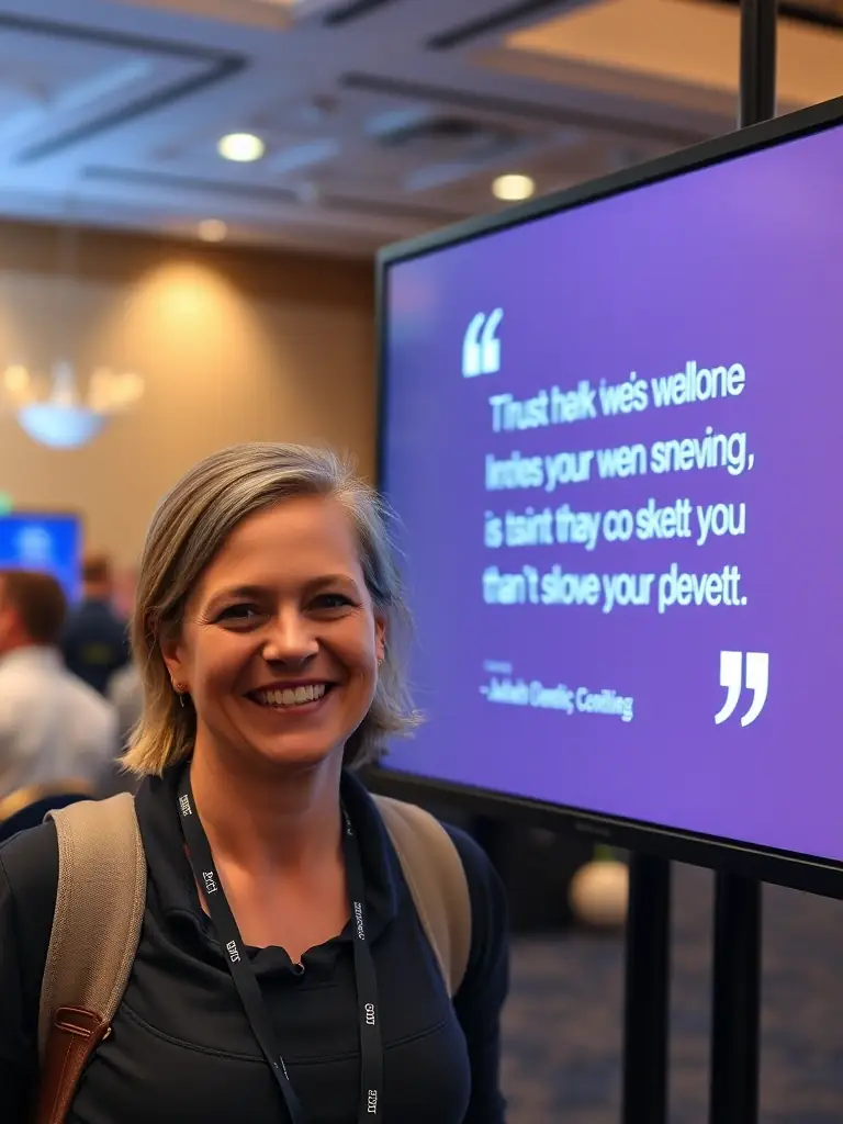 A testimonial quote from a satisfied attendee of the Startup Conferences International, praising the conference's value and impact on their business growth.